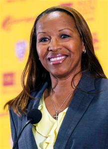 Basketball Hall-of-Famer Cynthia Cooper-Dyke won four WNBA titles as a player and is looking to bring USC back to prominence in women's basketball. 