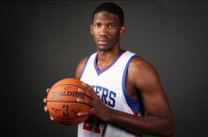 Joel Embiid's foot has yet to heal and he could be out for next year.  Photo by Sixers.com